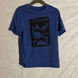Garanimals Blue 'Let's Explore' Dinosaur Tee